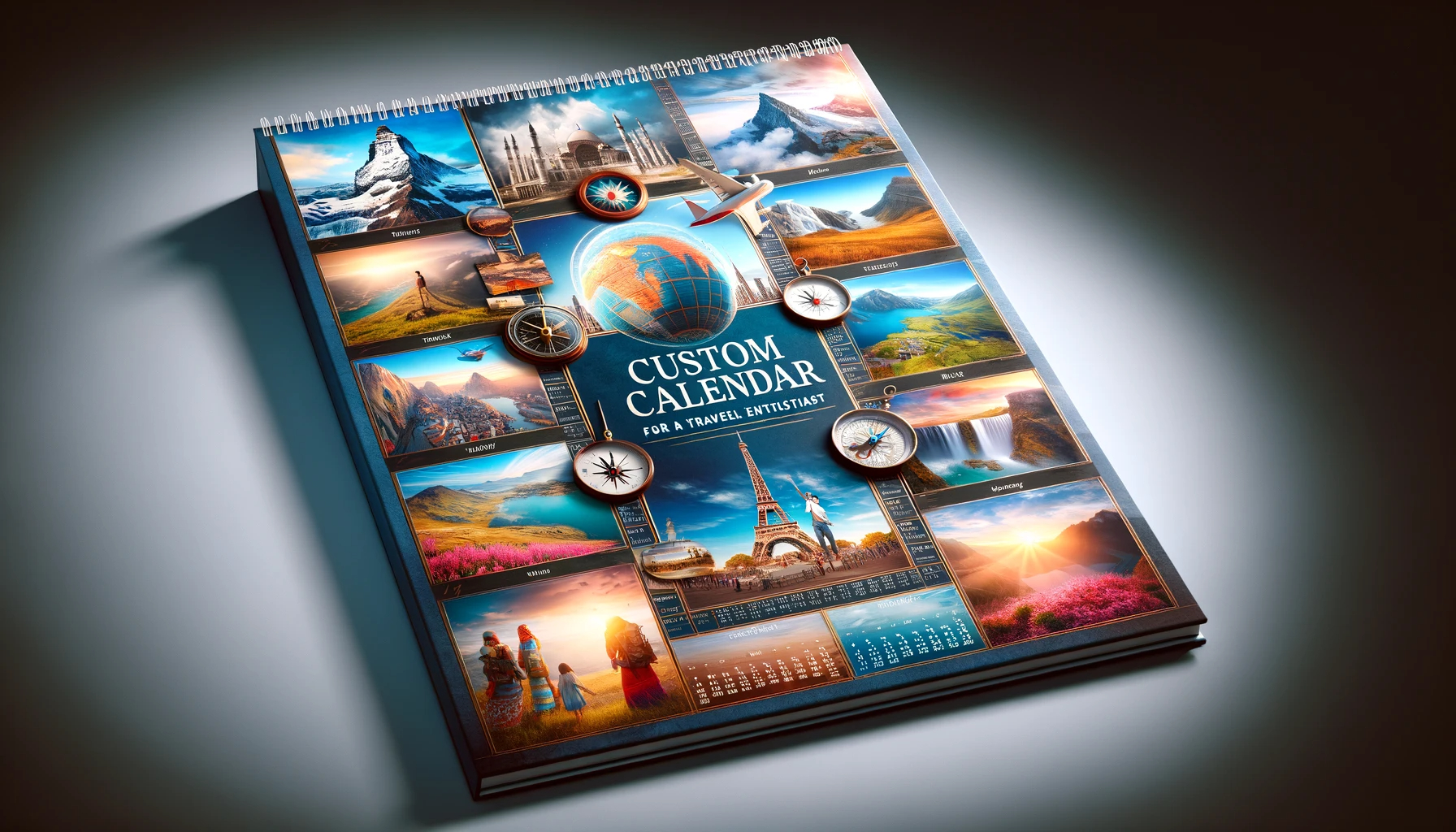 The Ultimate Travel Planner: Custom Calendar for a Travel Enthusiast