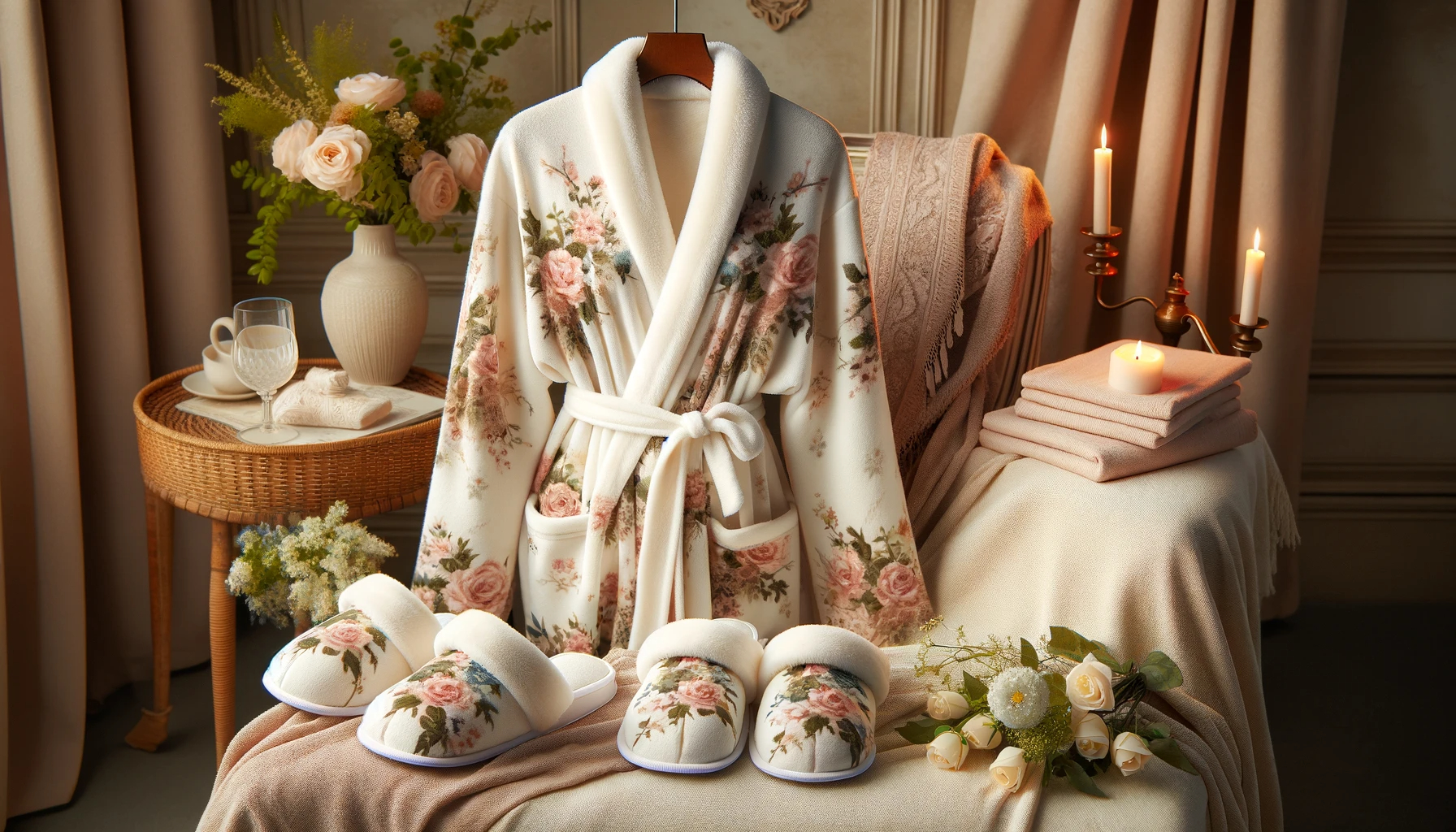 Holiday Comfort: Festive Robes and Slippers She Will Love