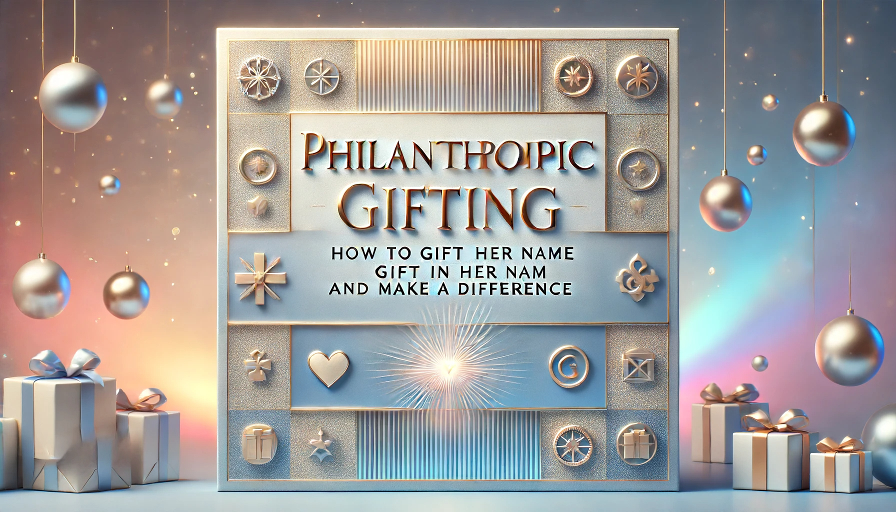 Philanthropic Gifting: How to Gift in Her Name and Make a Difference