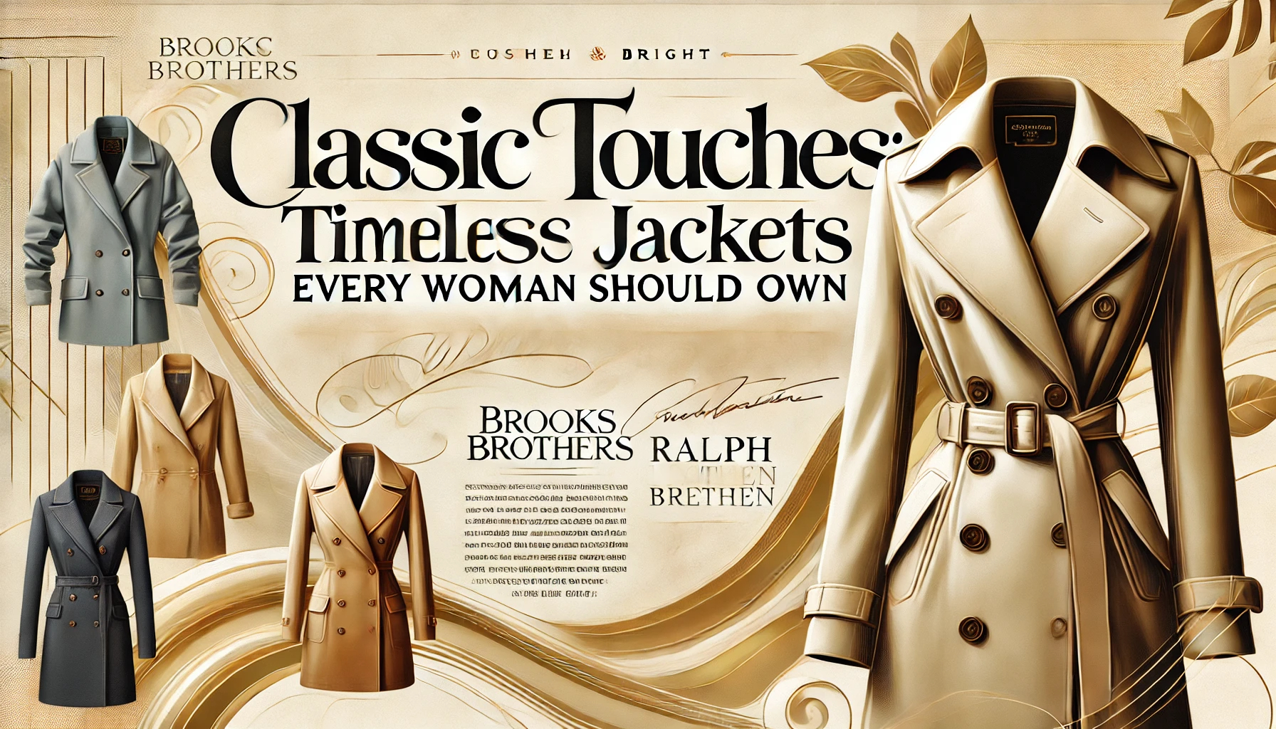 Classic Touches: Timeless Jackets Every Woman Should Own