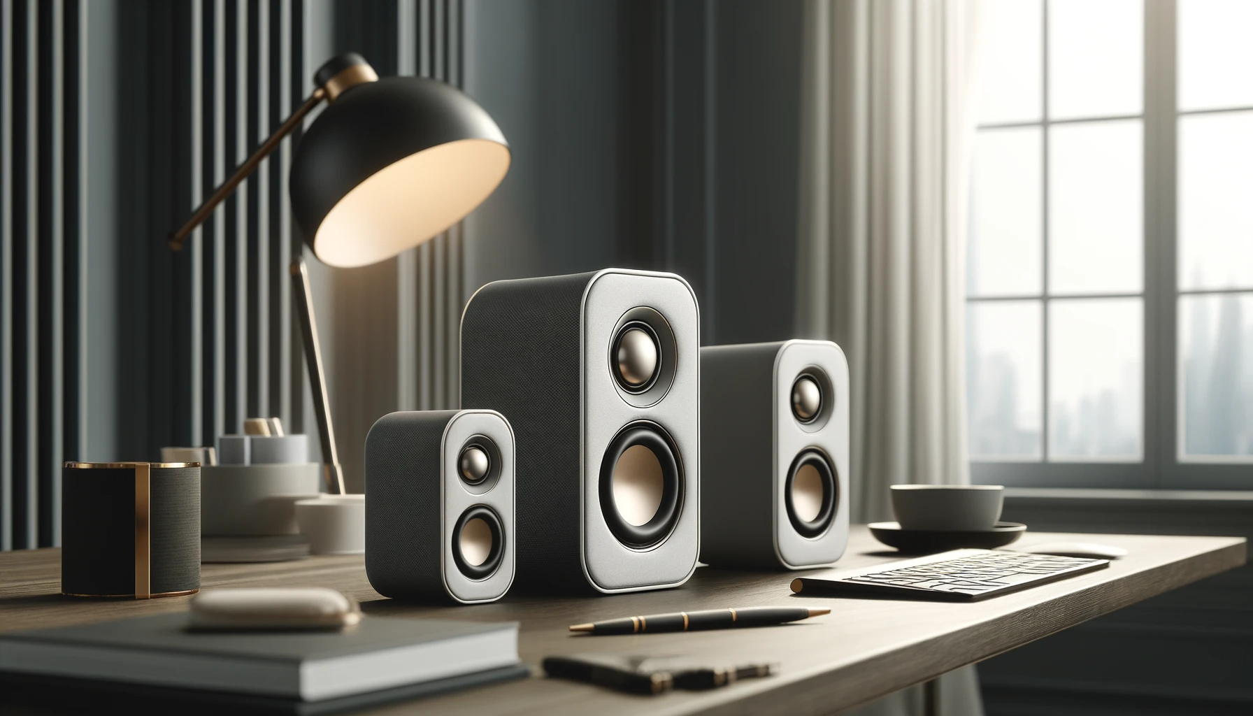 Soothing Sounds: High-Quality Compact Speakers for Her Office