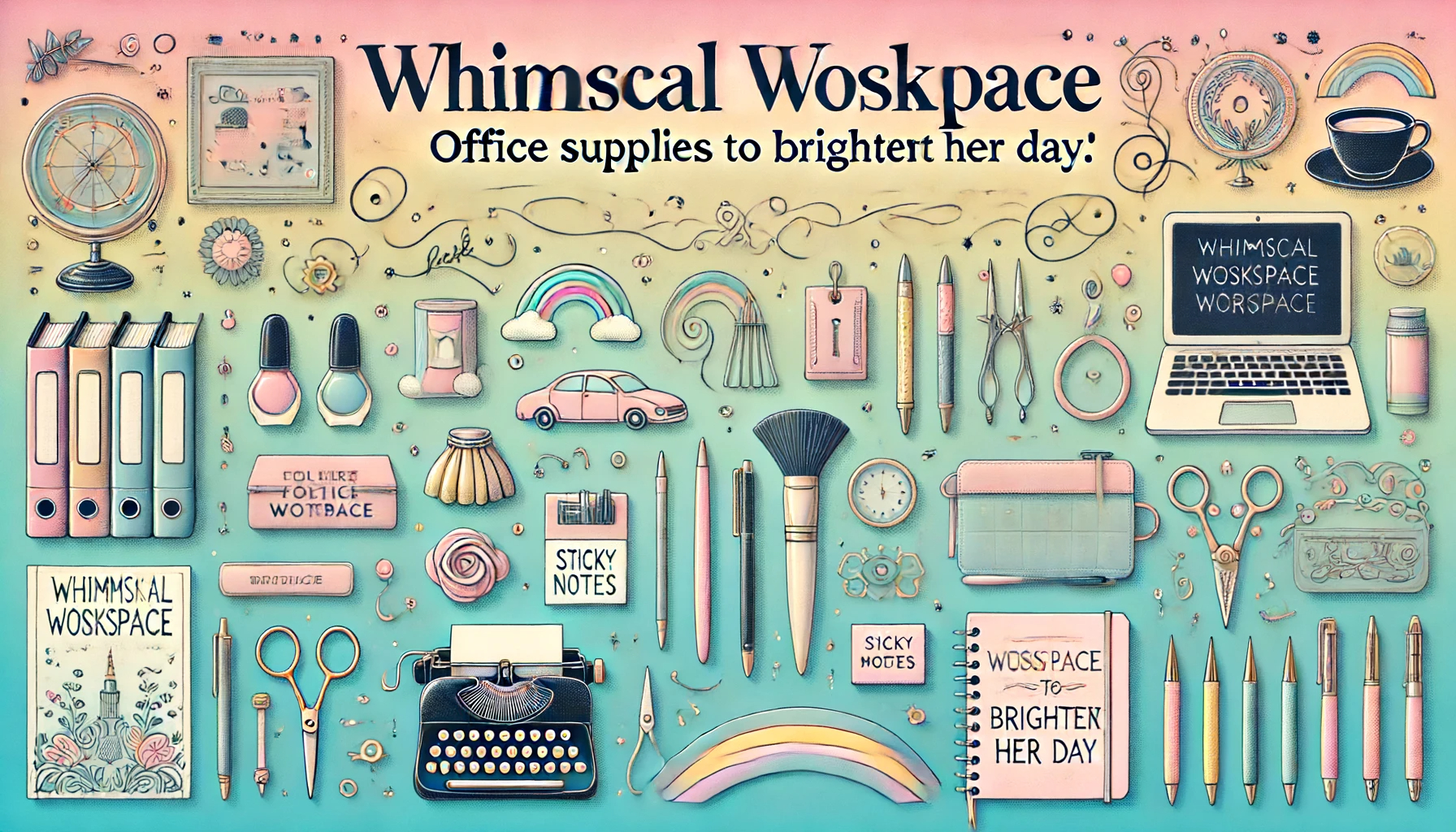 Whimsical Workspace: Office Supplies to Brighten Her Day