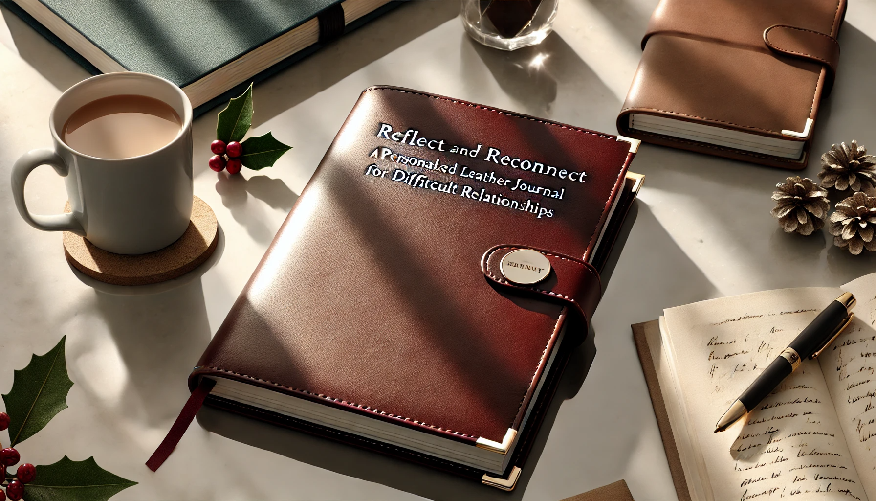 Reflect and Reconnect: A Personalized Leather Journal for Difficult Relationships