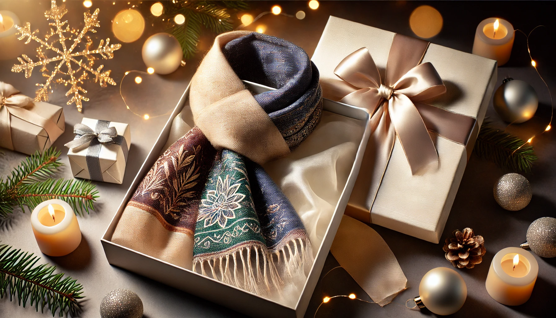 Stylish Christmas Gift for Female Co-Workers: Elegant Scarf