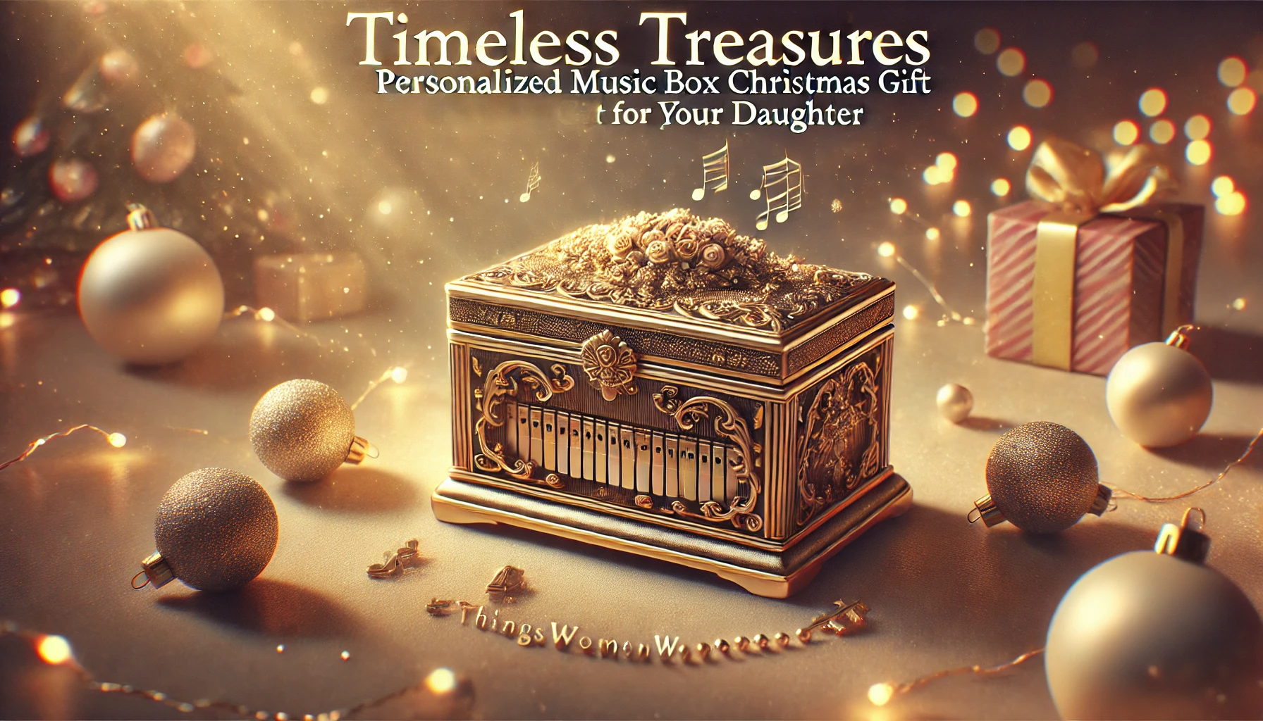 Timeless Treasures: Personalized Music Box Christmas Gift for Your Daughter